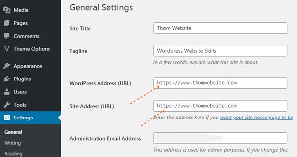 wordpress http to https