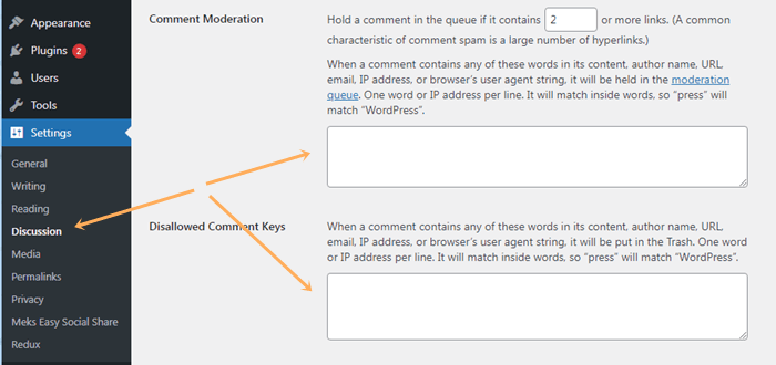 filter ip and url comment