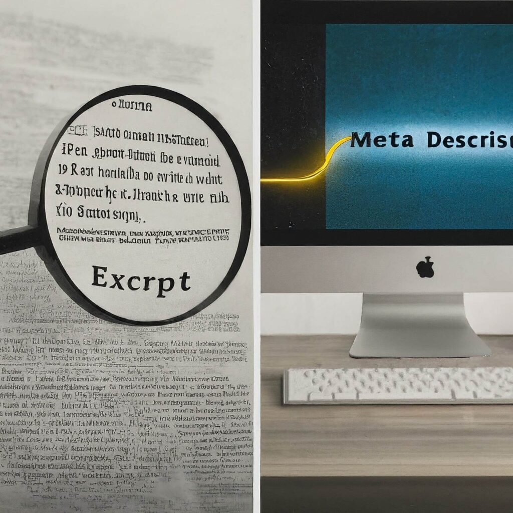 excerpt vs meta description in wordpress